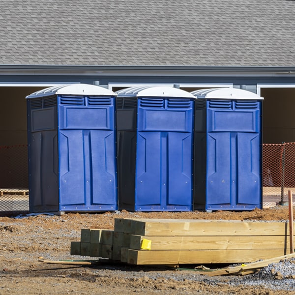 are there any restrictions on where i can place the porta potties during my rental period in Millersport OH